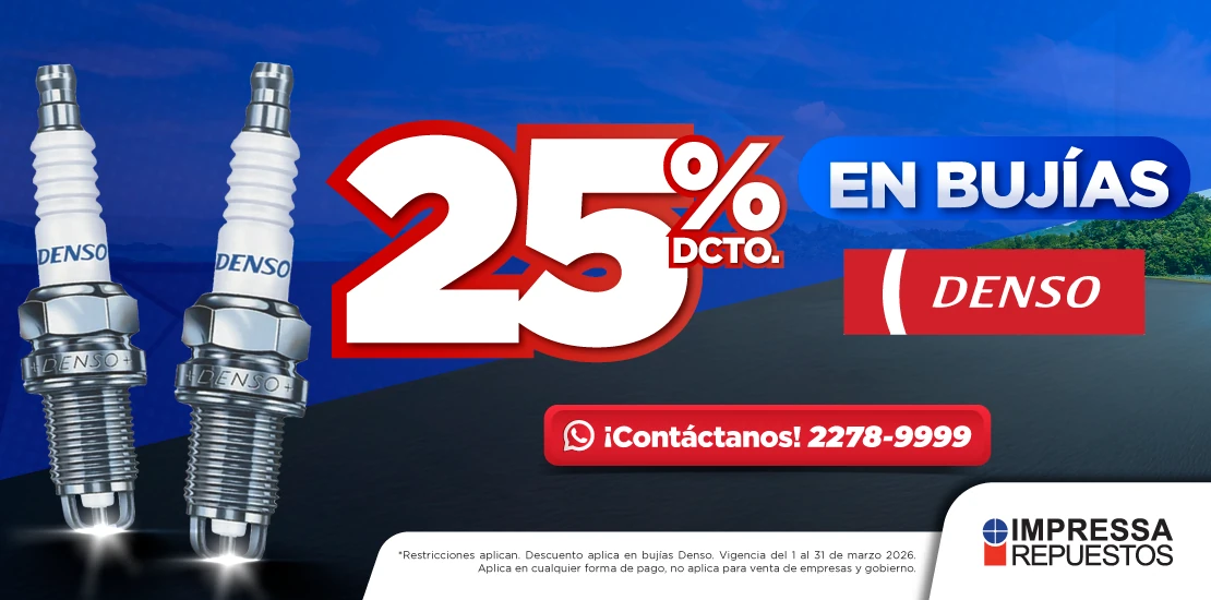 PROMOCIÓN 25% DE DESCUENTO EN BUJÍAS DENSO