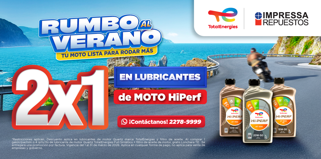 PROMOCIÓN 2X1 EN LUBRICANTES DE MOTO HIPERF