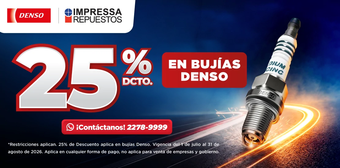 PROMOCIÓN 25% DE DESCUENTO EN BUJÍAS DENSO