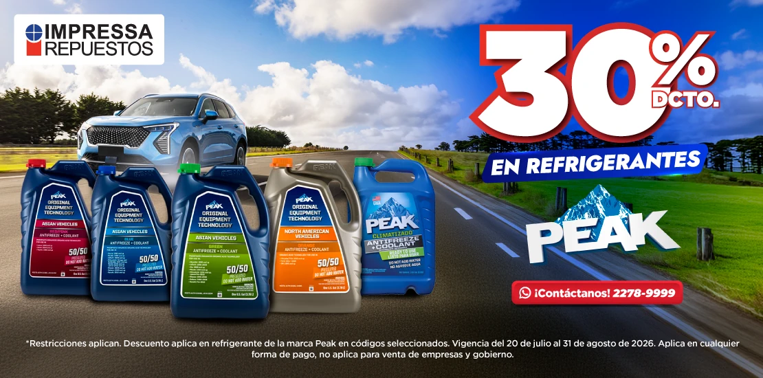 30% DE DESCUENTO EN REFRIGERANTES PEAK