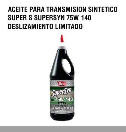 Aceite para transmisión Sintético Super S Supersyn 75W 140