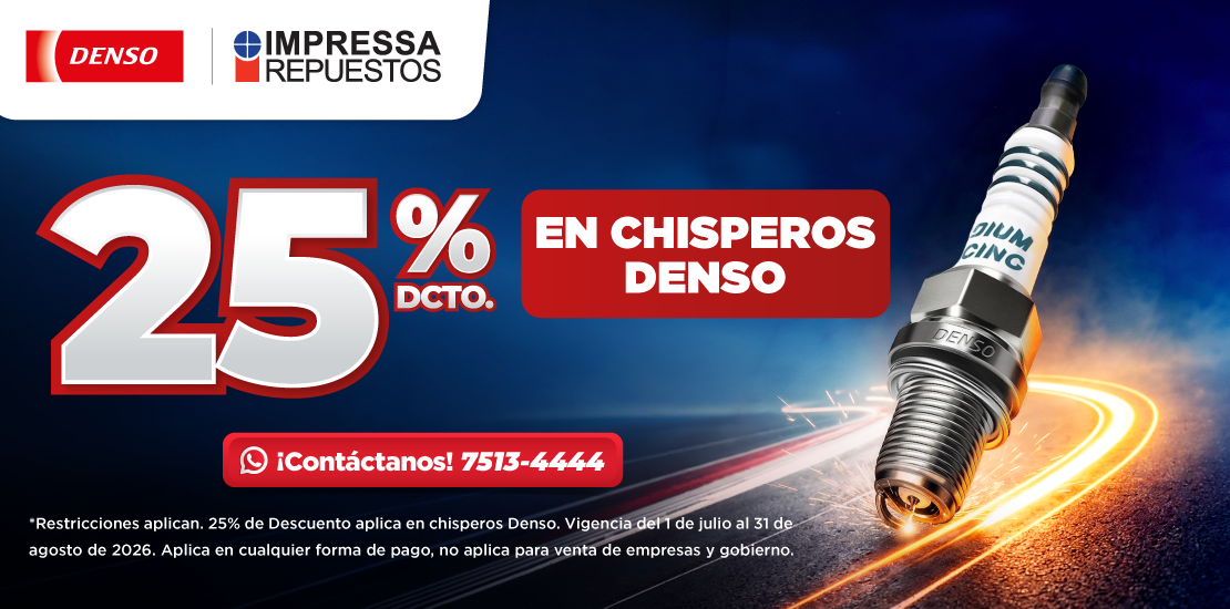 PROMOCIÓN 25% DE DESCUENTO EN CHISPEROS DENSO